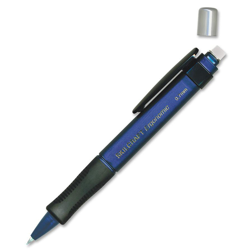 Mechanical Pencil, .7mm, Medium Pt, No. 2, 6/BX, Blue Barrel