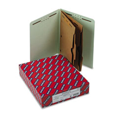 End Tab Classificatn Folders,Ltr,12-1/4"x9-1/2",10/BX,GYGN