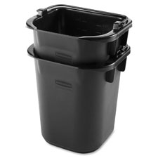 Executive Heavy Duty Pail, 5Qt, 9"x8.5"x7.5", Black
