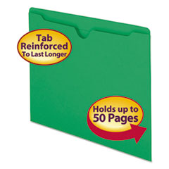 File Jackets,Flat Exp.,Straight Cut,Letter,100/BX,Green