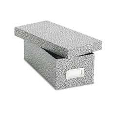 Index Card Boxes, w/Lid, 3"x5", 1200 Card Cap, Black/White