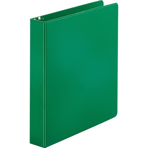 Round Ring Binder, 1-1/2" Capacity, 11"x8-1/2", Green