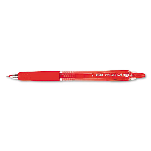 Gel Pen, Retractable, Refillable, Fine Point, Red Ink