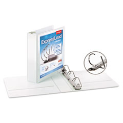 Clearvue Locking D-Ring Binder, 2" Cap, White