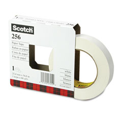 Flatback Tape, 1"x60 Yards, 3" Core, White
