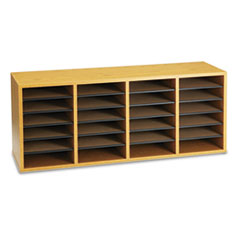 Adjust Organizer,39-1/4"x11-3/4"x16-3/8,24 Compartment,Oak