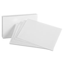CARD,INDEX,BLANK,4X6,8PT,WE