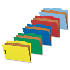 Classification Folders,1 Div, 2" Exp., Legal,10/BX, GN