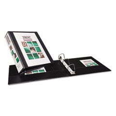 Durable View Binder, 2" Cap, 11"x8-1/2", Black