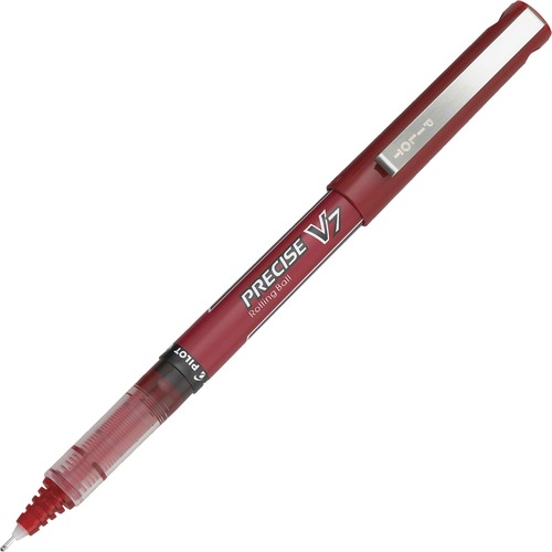 Roller Ball Pen, Nonrefillable, .7mm,Fine, Red