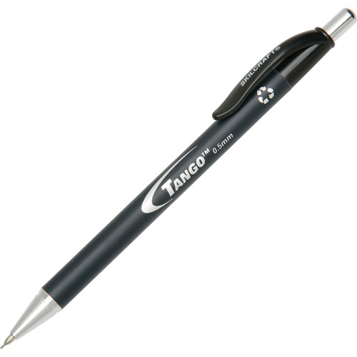 Mechanical Pencil, Fine Point, .5mm,12/Box,Black Barrel