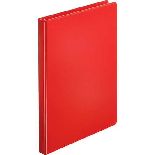 Round Ring Binder, w/ Pockets, 1/2", Red