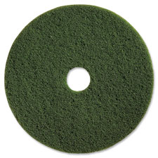 Scrubbing Floor Pads, 17", 5/CT, Green