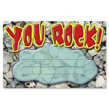 Award, You Rock, 5.5"x8.5", 30/PK, Multi