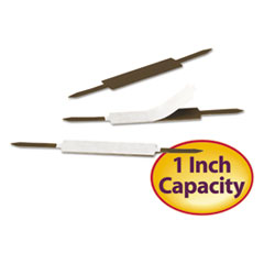 Self-Adhesive Fastener, 2-3/4" C-C, 1"Cap, 100/BX, Brown