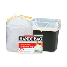 Drawstring Trash Bags, 13 Gal., .69mil, 24"x27", 50/BX, WE