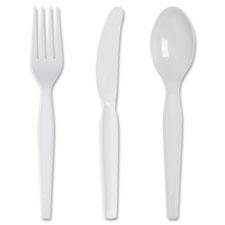 Heavywt Plastic Soup Spoons, 5-3/4" L, 1000/CT, White