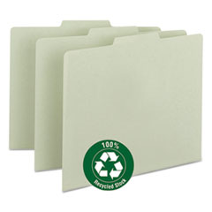 Pressboard Tab Guides,1/3 Self Tab,Ltr,100/BX,Gray Green