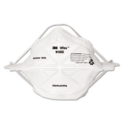 9105S, RESPIRATOR,N95 VFLX SM,WH