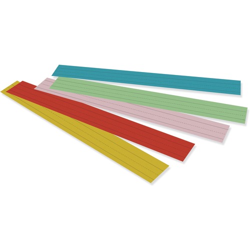 Sentence Strips, 3"x24", 100/PK, Asrtd. Rainbow Kraft,100/PK