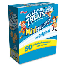 Rice krispies Treats Orig Mini Squares, 50/BX, Blue