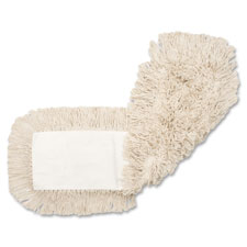Disposable Cotton Dustmop Refill, 36'x5", 12EA/CT, Natural
