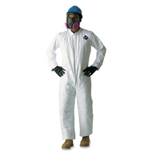 Coveralls, Non-Woven, Zipper, XX-Large, 25/CT, White