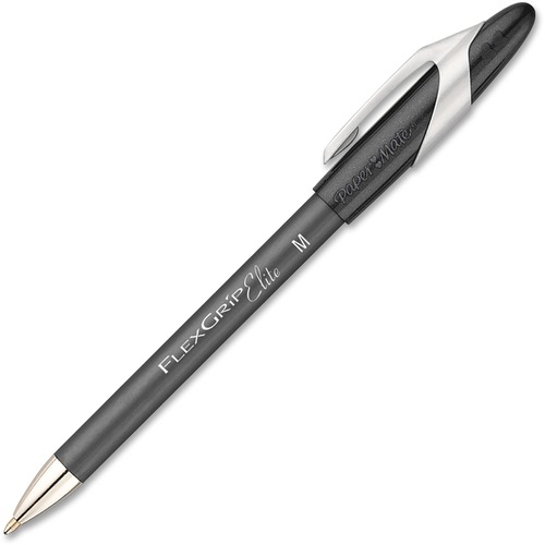 Flexgrip Elite Ballpoint Pen, Medium Pt, Black Barrel/Ink