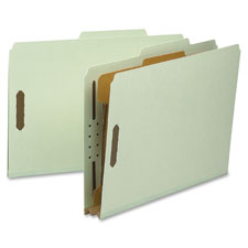 Classification Folder,w/ Fast,LGL,2 Div,2/5 Cut,10/BX,GYGN