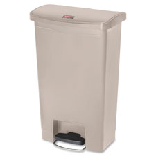 Front Step Plastic Can, 50L/13G, Beige
