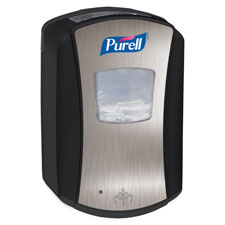 Hands Free Soap Dispenser, 700 mL, Black/Chrome