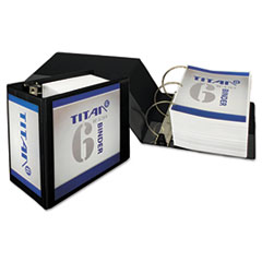 View Binder, D-Ring, No-Stick, 6" Capacity, Black