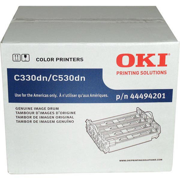 Genuine OEM Okidata 44494201 Black Drum Kit (20000 page yield)