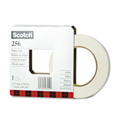 Flatback Tape, 1/2"x 60 Yards, 3" Core, White