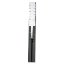 Adj.Time Card Rack, 2-1/2"-5"x2-1/4"Dx31-1/2"H, Gray