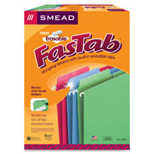 Hanging Folder, 1/3 Cut, 11Pt, Ltr, 18/BX, Assorted