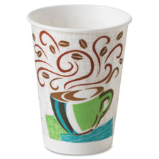 Insulated Paper Cups, 12oz., 160/PK, 6/CT, Multi