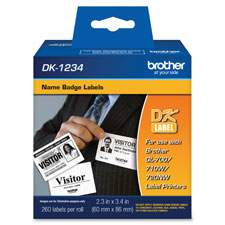Name Badge Labels, Adh, 2.3"x3.4", 260/RL, WE