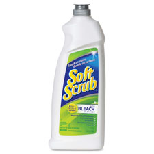 Soft Scrub Cleanser w/Bleach, 24oz., 9/CT, WE