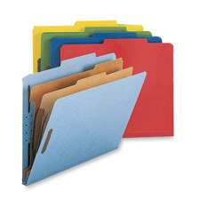 Classification Folders, 2"Exp., 2 Dvdrs,Letter,10/BX,BRD
