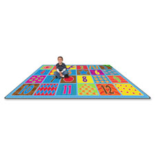 Counting Fun Numbered Rug, 6'x8'4, Multi