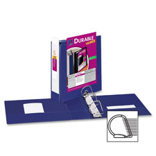 View Binder,EZ-Turn Ring,w/ Four Pockets,1-1/2" Cap.,Blue