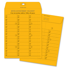Inter-Dept Envelopes, 28 lb.,Self-Seal,10"x13", 100/BX, BKFT