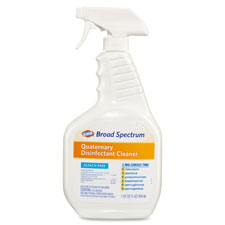Disinfectant Cleaner,32oz,Spray,Fragrance-Free,9/CT,White