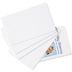 Blank ID Cards, CR80 Size, 30 mil,2-1/8"x3-3/8", 100/PK, WE