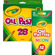 OIL PASTELS,NEON,12 CT