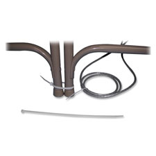 Cable Ties, Nylon, 50 Lb., 11"x3/16", 500/PK, Black