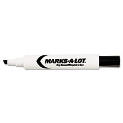 Whiteboard Dry-erase Marker, Chisel Point, Black