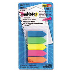 SeeNote Arrows, w/ Holder, 1-3/4"x15/32", 250 Flgs, 5 AST
