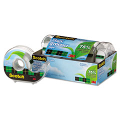 Magic Tape, Dispenser,Eco-Friendly,3/4"x600", 6rolls/PK, CL
